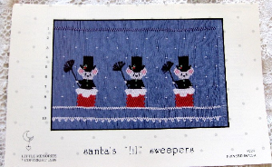 Little Memories Smocking Plate Santa's Lil Sweepers 026 OOP